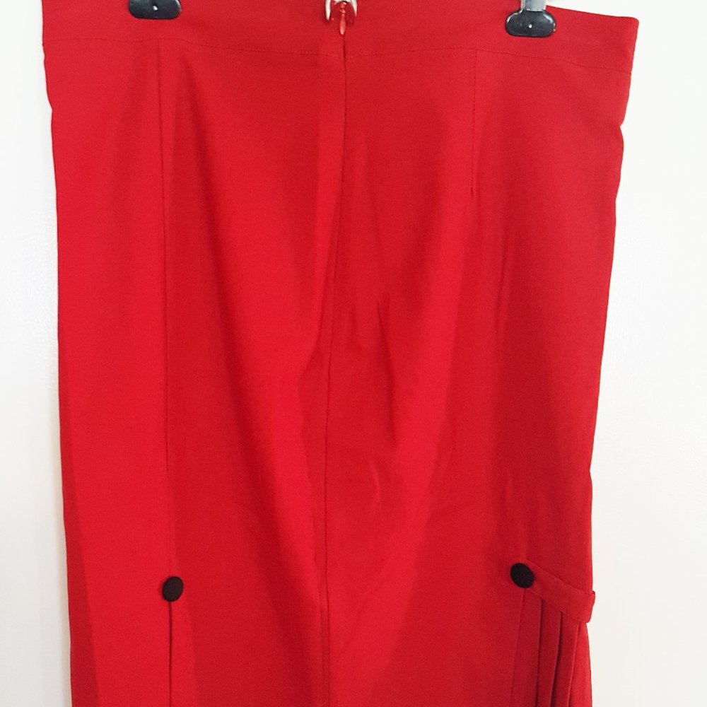 VOODOO VIXEN Pencil SKIRT XXL Rockabilly NWT Red Sexy